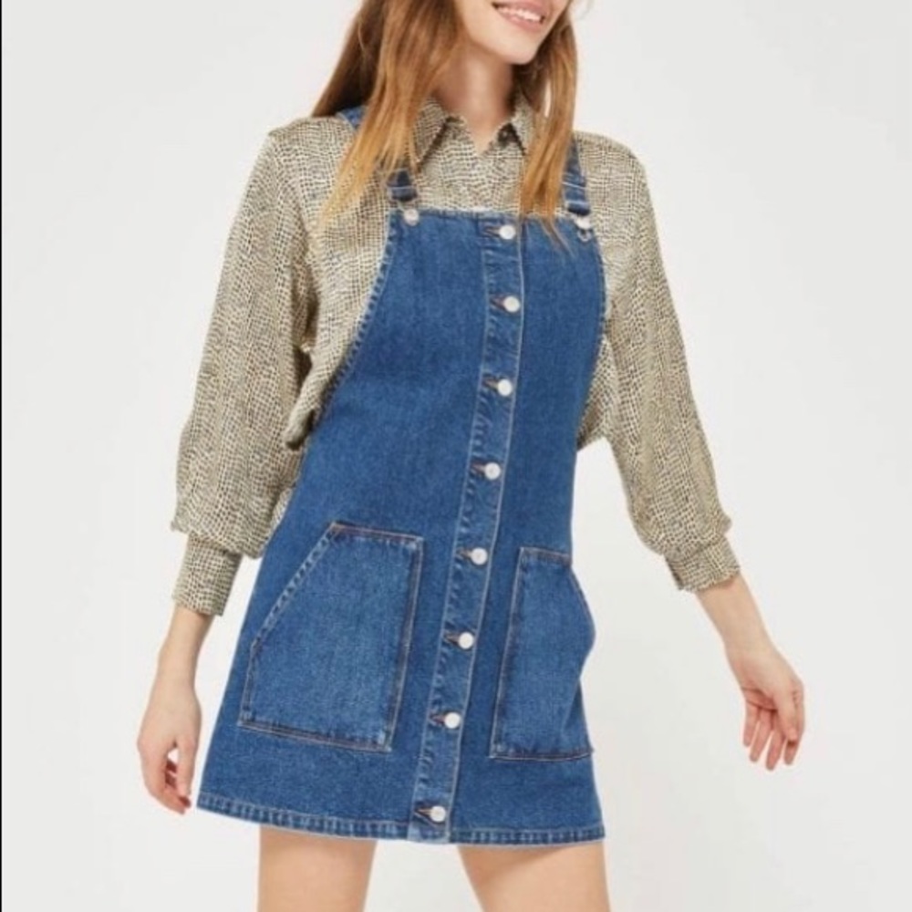 Adorable Topshop Denim Dress US 6  Euro 38 UK 10
